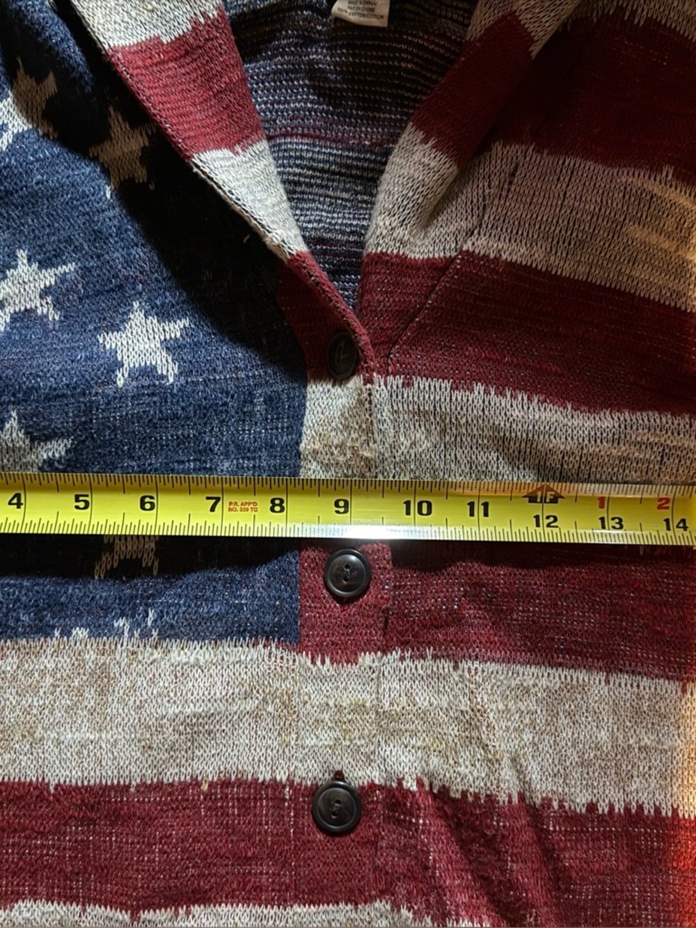 Vintage Vibes Denim & Supply Ralph Lauren American Flag Cardigan πΊπΈ - Picture 10 of 12